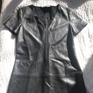 Black Leather Zara Dress- Size M